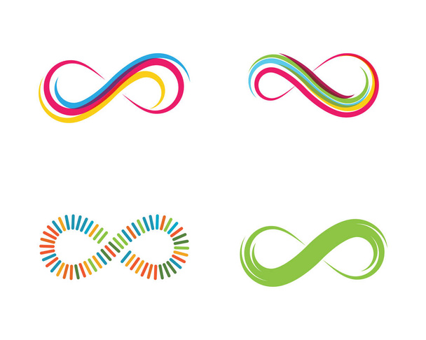 Infinity logo template design - ベクター画像