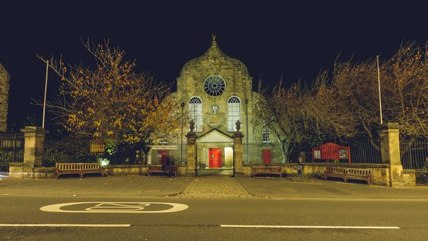 Edinburgh Canongate Kirk v noci - Fotografie, Obrázek