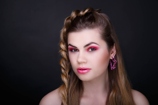 woman pink make up - Foto, Imagem