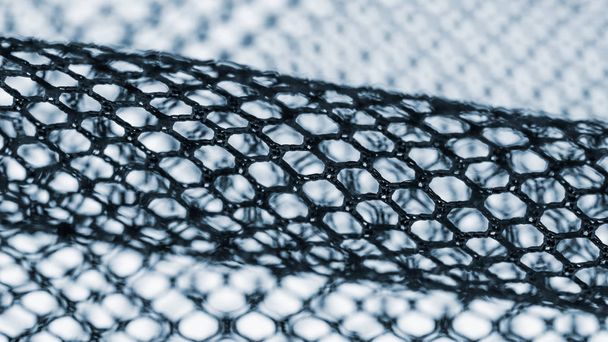 abstrakte Textur aus Netzen mit diagonalem Streifen auf verschwommenem Hintergrund - Foto, Bild