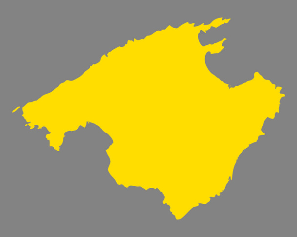 Accurate map of Mallorca - Vector, Image