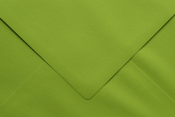 groene lege envelop macro achtergrond  - Foto, afbeelding