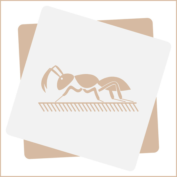 ant アイコン。昆虫の記号 - ベクター画像