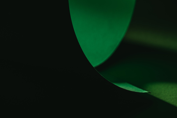 green warping paper for decoration on black  - Photo, Image
