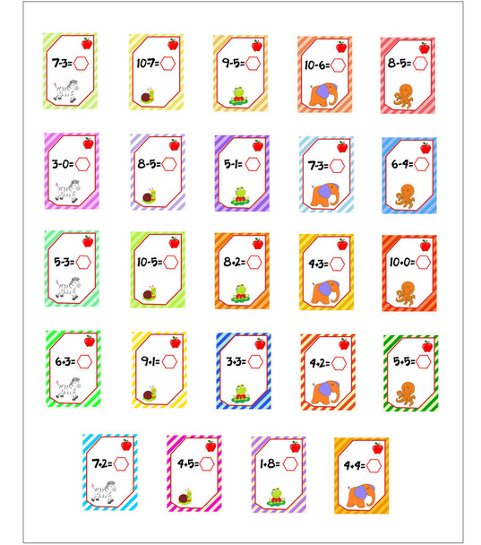 the children cards - Vector, afbeelding
