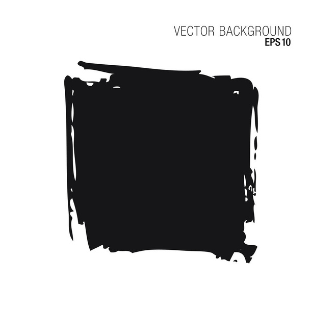 Vector illustration of abstract grunge background in black color isolated on white background - Vektor, obrázek