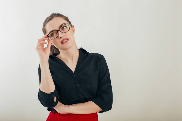 business woman in glasses - Foto, afbeelding