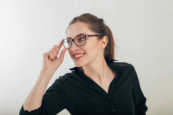 business woman in glasses - Valokuva, kuva