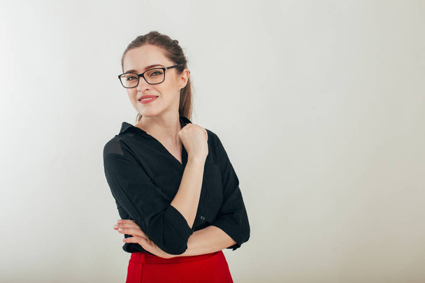 business woman in glasses - Foto, afbeelding