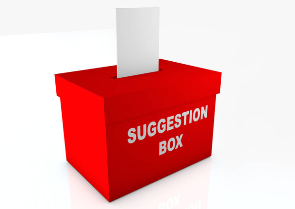 Suggestion Box 3D render - Photo, Image