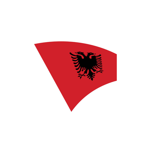 Albanien Flagge, Vektorillustration - Vektor, Bild