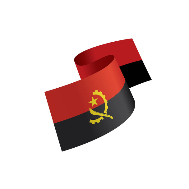 Angola bandiera, illustrazione vettoriale
 - Vettoriali, immagini