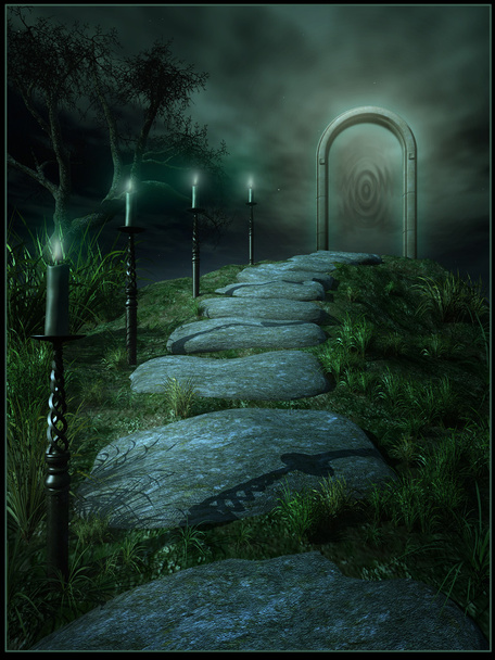 droga do magicznego portalu - Zdjęcie, obraz