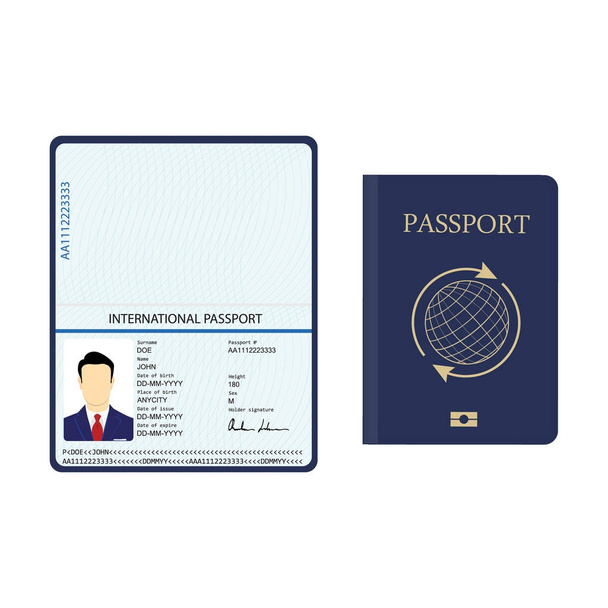 Διαβατήριο εγγράφου ταυτοποίησης - Φωτογραφία, εικόνα