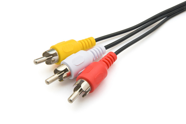 audio & video kabels met uitknippad - Foto, afbeelding