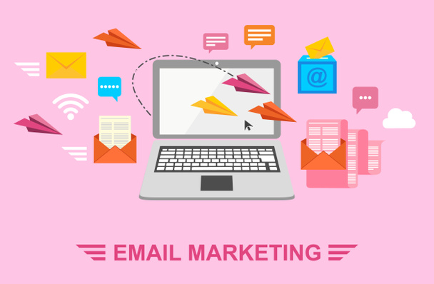 Email marketing. Enviar cartas por e-mail
. - Foto, Imagen