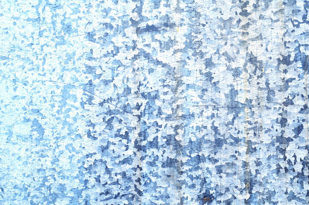 Achtergrond van een roestige oude IJzeren metalen plaat, blauwe en grijze kleuren - Foto, afbeelding