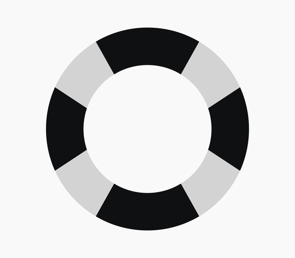 ikona záchranný kruh na bílém pozadí - Vektor, obrázek