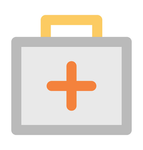 First Aid Kit Bold Vector Icon - Vector, Image
