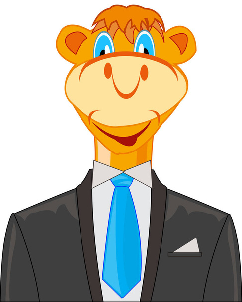 Camel in suit - Vector, Image