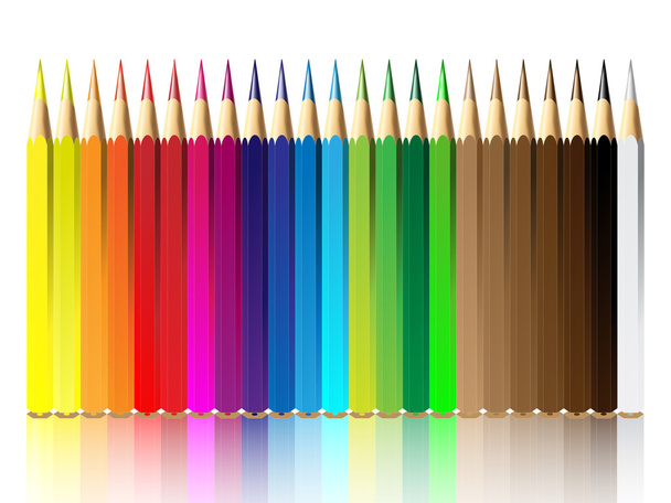 Vector illustration of crayon - Vector, Image
