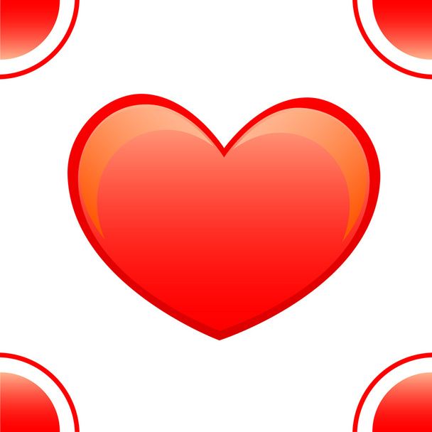 Valentijn hart - Vector, afbeelding