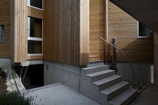 Modern wooden architecture  - Φωτογραφία, εικόνα
