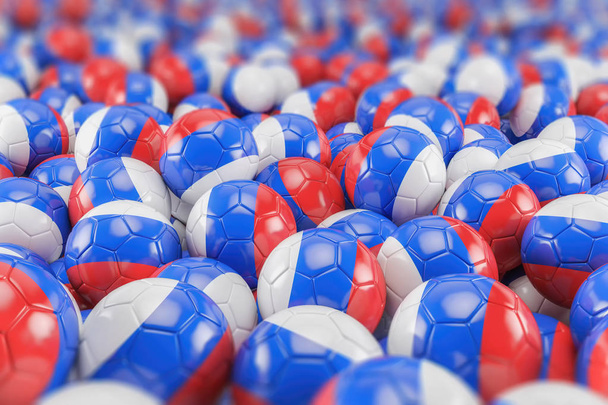 3D render - Oroszország-Labdarúgás - futball-labda - Fotó, kép