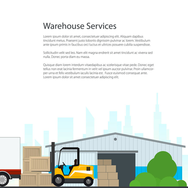 Poster Warehouse Services - Vector, Image
