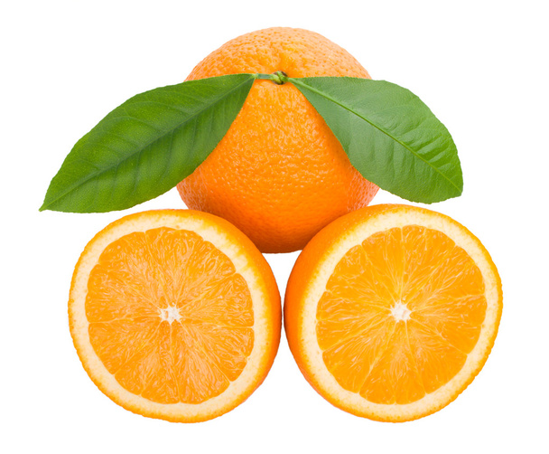 オレンジの葉を持つ - 写真・画像