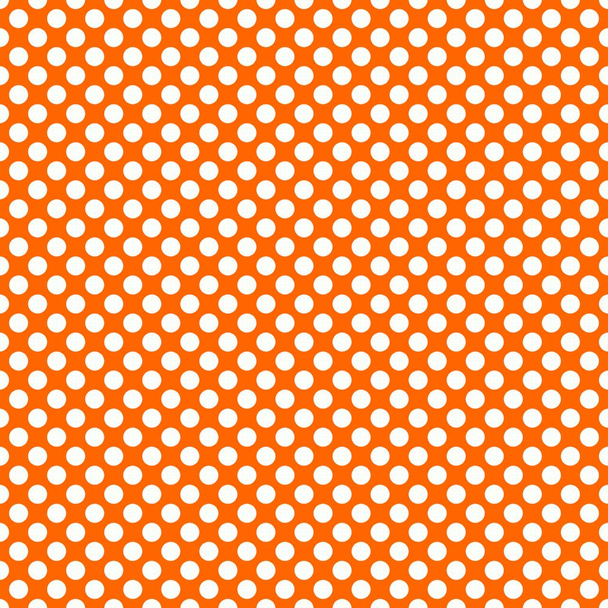 Piastrelle modello vettoriale con pois bianchi su sfondo arancione
 - Vettoriali, immagini