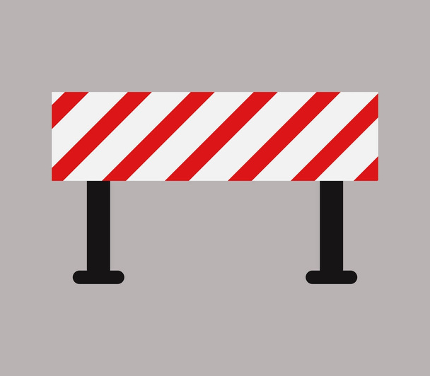 icono de barricada sobre fondo blanco
 - Vector, Imagen