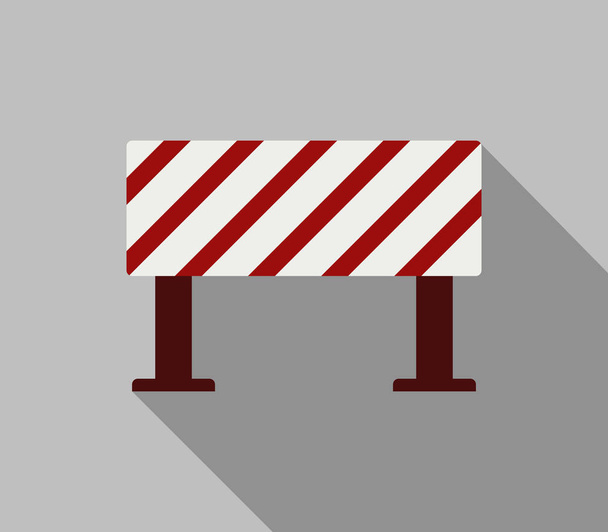 roadblock icon on white background - Vector, Image