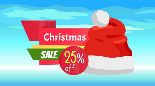 Premium Quality Half Price Christmas Sale Posters - Вектор, зображення