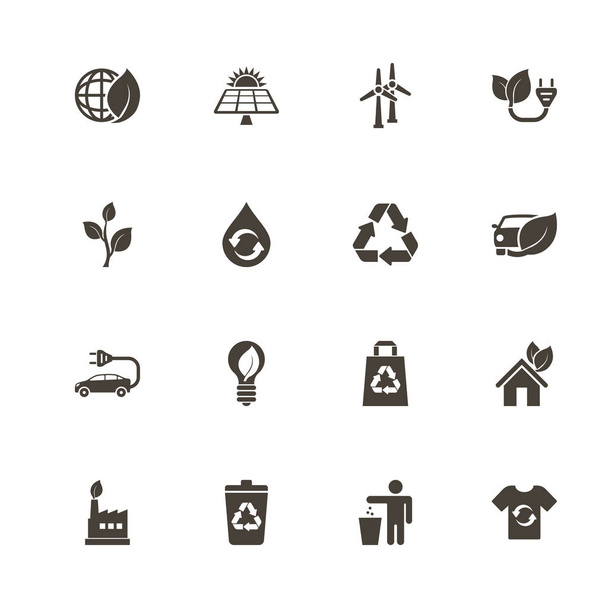 Ecological - Flat Vector Icons - Vector, Image