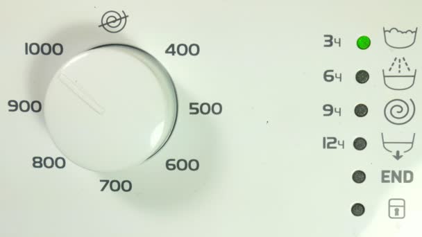 Indicatori di funzionamento della lavatrice, cancellare e girare
. - Filmati, video