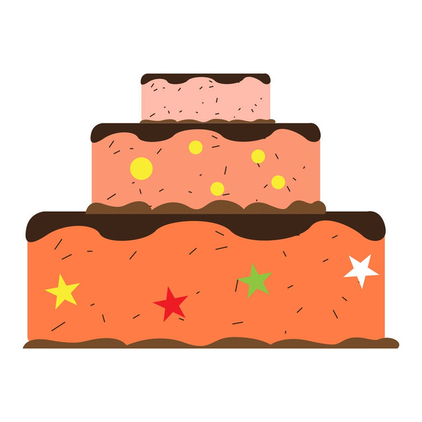 Birthday cake icon - Vettoriali, immagini