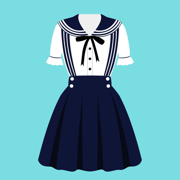 Clothing. Dress in Japanese style. - Vector, Image
