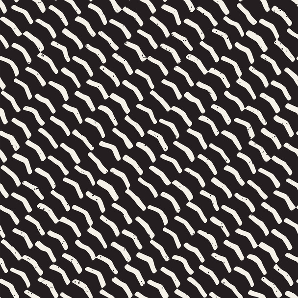 Ручной рисованный стиль бесшовный узор. абстрактный геометрический фон мозаики в черно-белом. векторная стильная каракульная решётка - Вектор,изображение