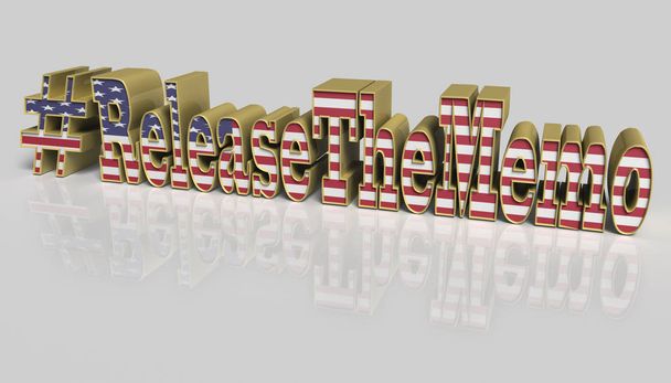 3D-kuvitus. Haaskalappu Julkaise Amerikan lipun peittämä muistio
 - Valokuva, kuva