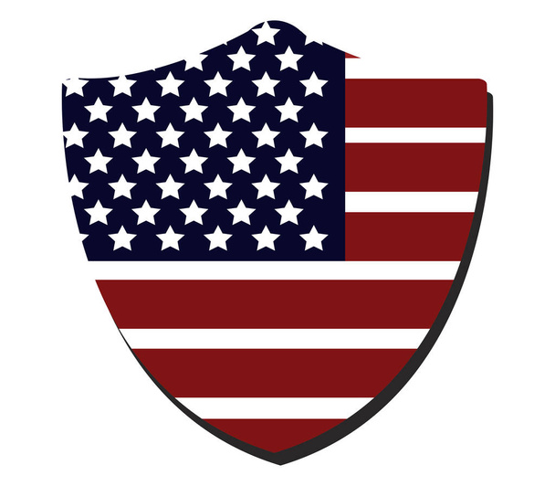 Stati Uniti Bandiera Su sfondo bianco - Vettoriali, immagini