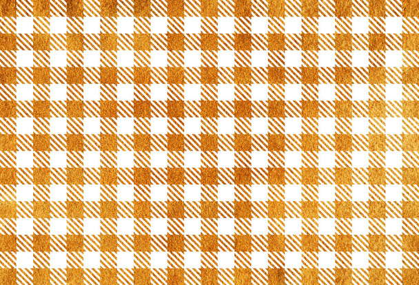 Golden painted checked pattern. - Photo, Image