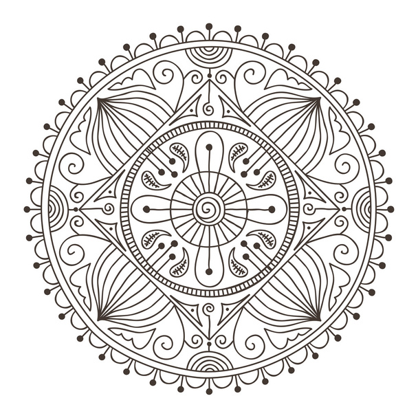 Doodle-Mandala - Vektor, Bild