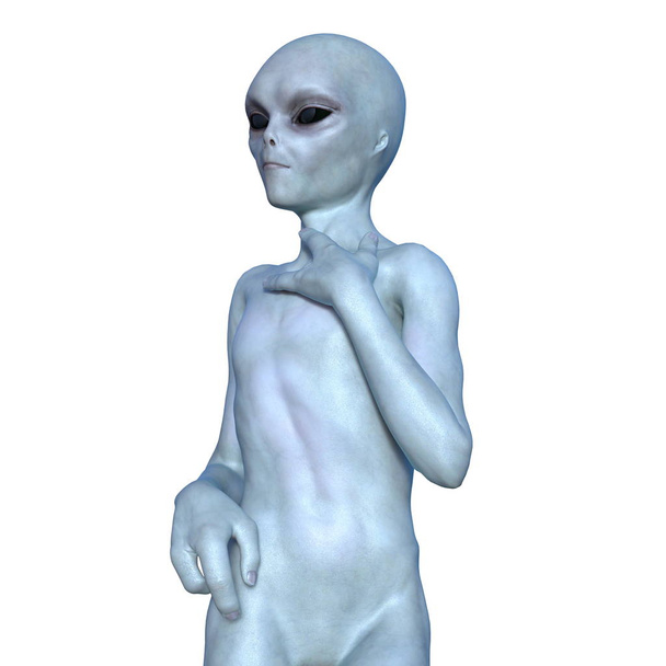 Alien / 3D CG rendering of an alien. - Foto, afbeelding