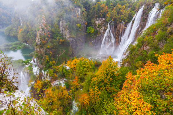 Şelaleler, Plitvice Milli Parkı, Hırvatistan - Fotoğraf, Görsel