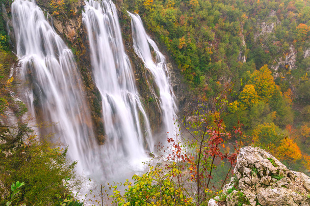 Vodopády, národní Park Plitvická jezera, Chorvatsko - Fotografie, Obrázek