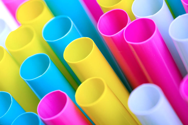 background of colorful cocktail tube - Photo, image