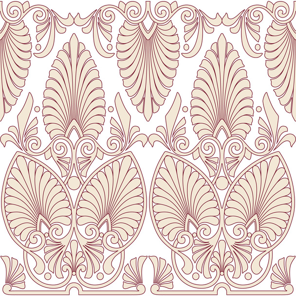 Seamless greek Art Nouveau pattern - Vector, Imagen