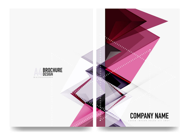 Business brochure cover layout, flyer a4 template - Vector, Image