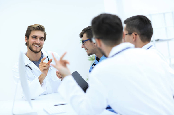 group of doctors at a working meeting - Photo, image
